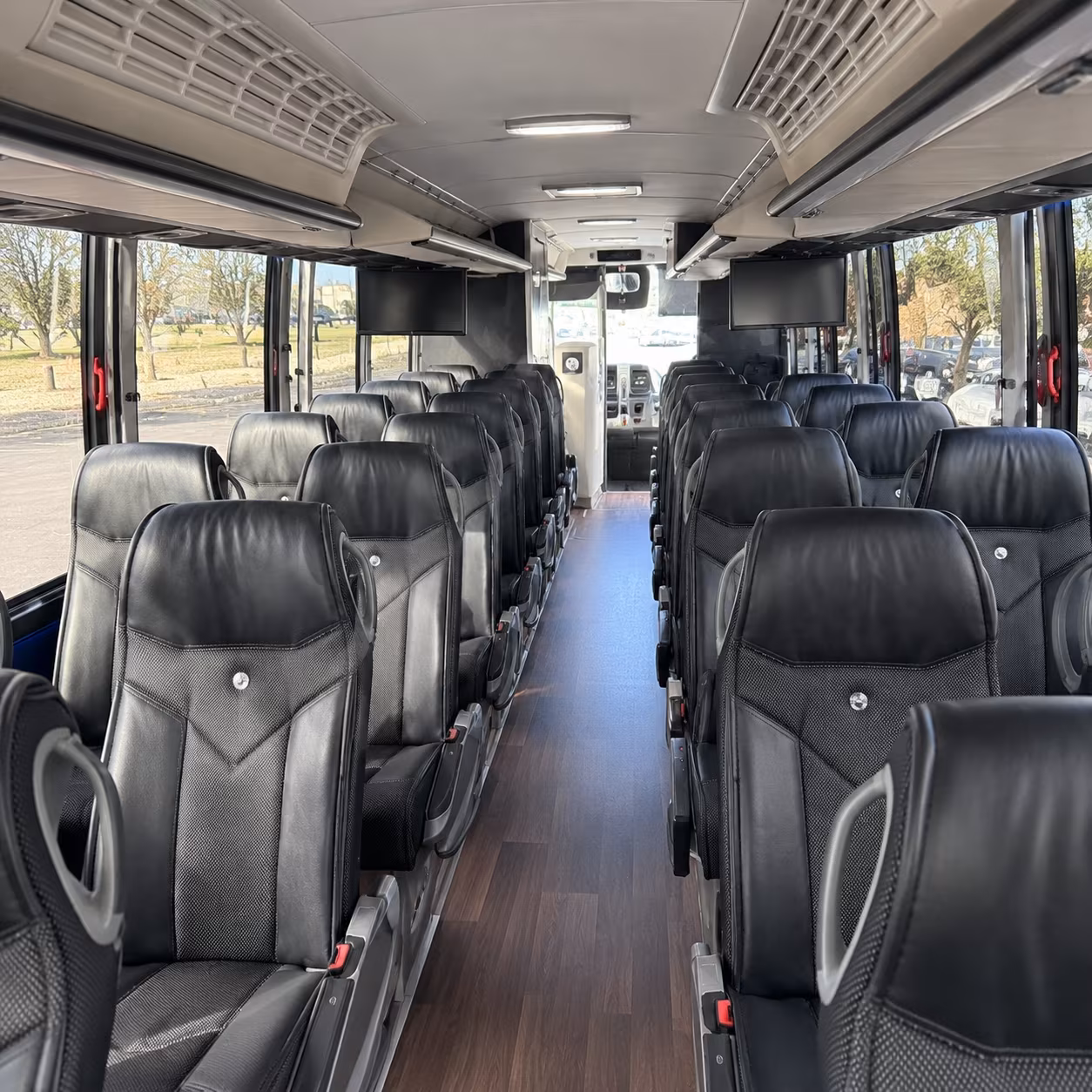 brockton charter bus interior