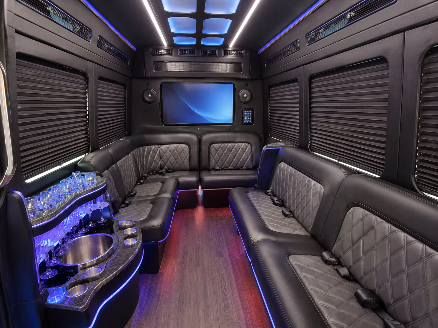 brockton party bus interior